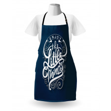 Positive Phrase Curlicues Apron