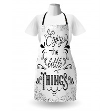 Hand Lettering Paisley Apron