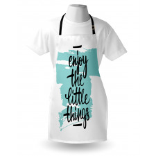 Brush Strokes Inscription Apron