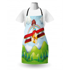 Boy in Sky Sunny Day Apron