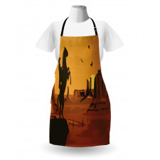 Sunset Scene and Cowboy Apron