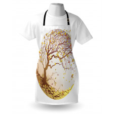 Tree Wind Flying Leaves Apron