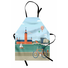 Stockholm Sweden Bicycle Apron