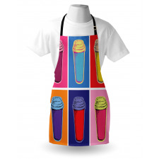 Modern Pop Art Cups Apron