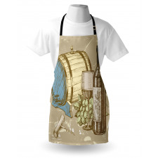 Vintage Themed and Grapes Apron