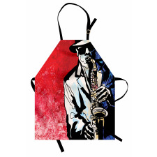 Musician Playing Saxophone Apron