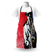 Musician Playing Saxophone Apron