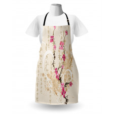 Letters Sakura Flowers Apron