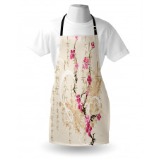 Letters Sakura Flowers Apron