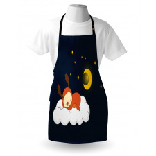 Reindeer Sleeping in Sky Apron