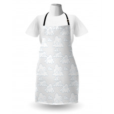 Minimalist Tibetan Clouds Apron