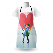 Winter Love Theme Apron