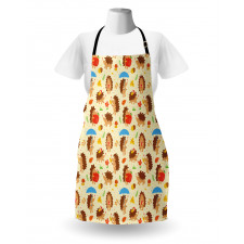 Cartoon Woodland Dots Apron