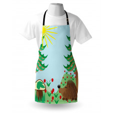 Rising Sun Above Trees Apron