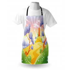 Cartoon Style Tower Apron