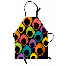 Colorful Oval Motifs Apron