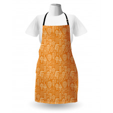 Doodle Swirl Flower Apron