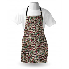 Overlapped Skulls Apron