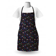 Skeleton Cats Bone Apron