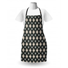 Geometric Oval Pattern Apron