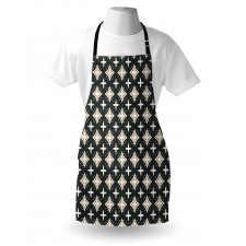 Geometric Oval Pattern Apron