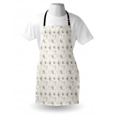 Hellebore Blossom Motif Apron