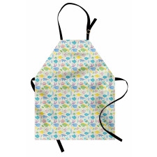 Colorful Aquatic Fauna Apron