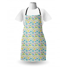 Colorful Aquatic Fauna Apron