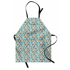 Kite Shaped Animal Pattern Apron