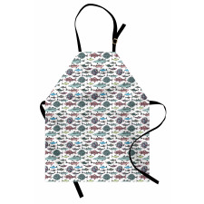 Seafood Cuisine Pattern Apron