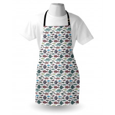 Seafood Cuisine Pattern Apron