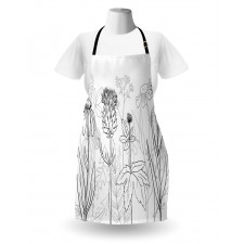 Medical Herbs Pattern Apron