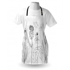 Medical Herbs Pattern Apron