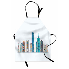 Flat City Illustration Apron