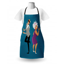 Old Couple Dancing Apron