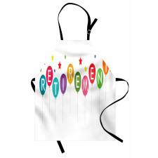 Balloons and Stars Apron