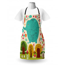 Doodle Nature Woodland Apron