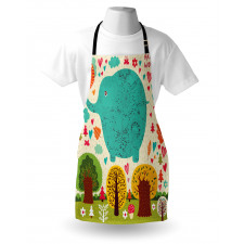 Doodle Nature Woodland Apron