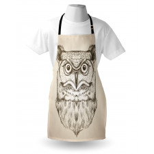 Wildlife Animal Head Sketch Apron