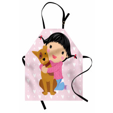 Doodle Girl and Pet Dog Apron