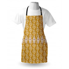 Artistic Nostalgic Damask Apron