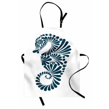 Abstract Curvy Form Apron