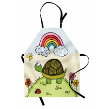 Cartoon Hill Nature Apron