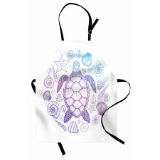 Colorful Marine Animals Apron