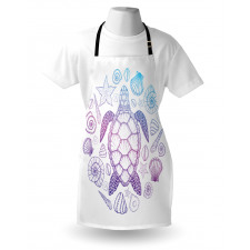 Colorful Marine Animals Apron