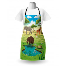 Jungle Bear Giraffe Apron