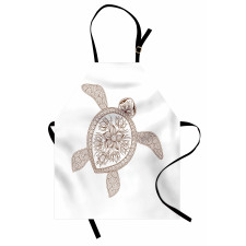 Floral Shell Spirals Apron