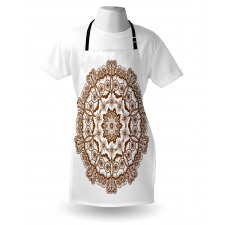 Monochrome Circles Ornate Apron