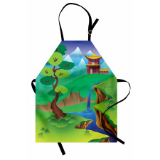 Cartoon Chinese Forest Apron