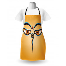 Ancient Figure with Eyes Apron